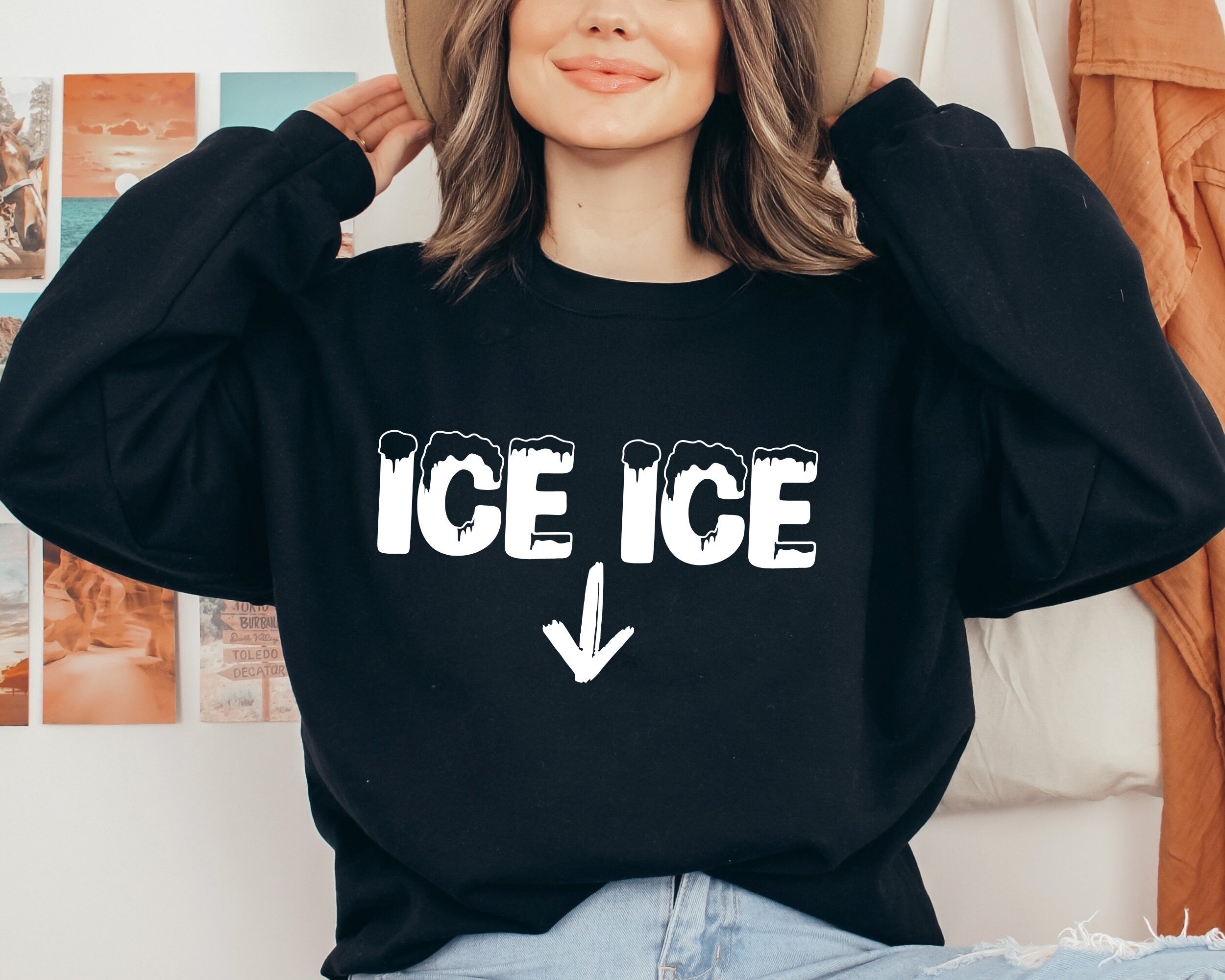 Ice Ice Baby Sweatshirt, Ice Ice Crewneck, Pregnancy Announcement, Pregnant Sweatshirt, New Mom Gift, Pregnancy Reveal Tshirt, Mom To Be Tee