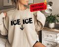 Ice Ice Baby Sweatshirt, Ice Ice Crewneck, Pregnancy Announcement, Pregnant Sweatshirt, New Mom Gift, Pregnancy Reveal Tshirt, Mom To Be Tee