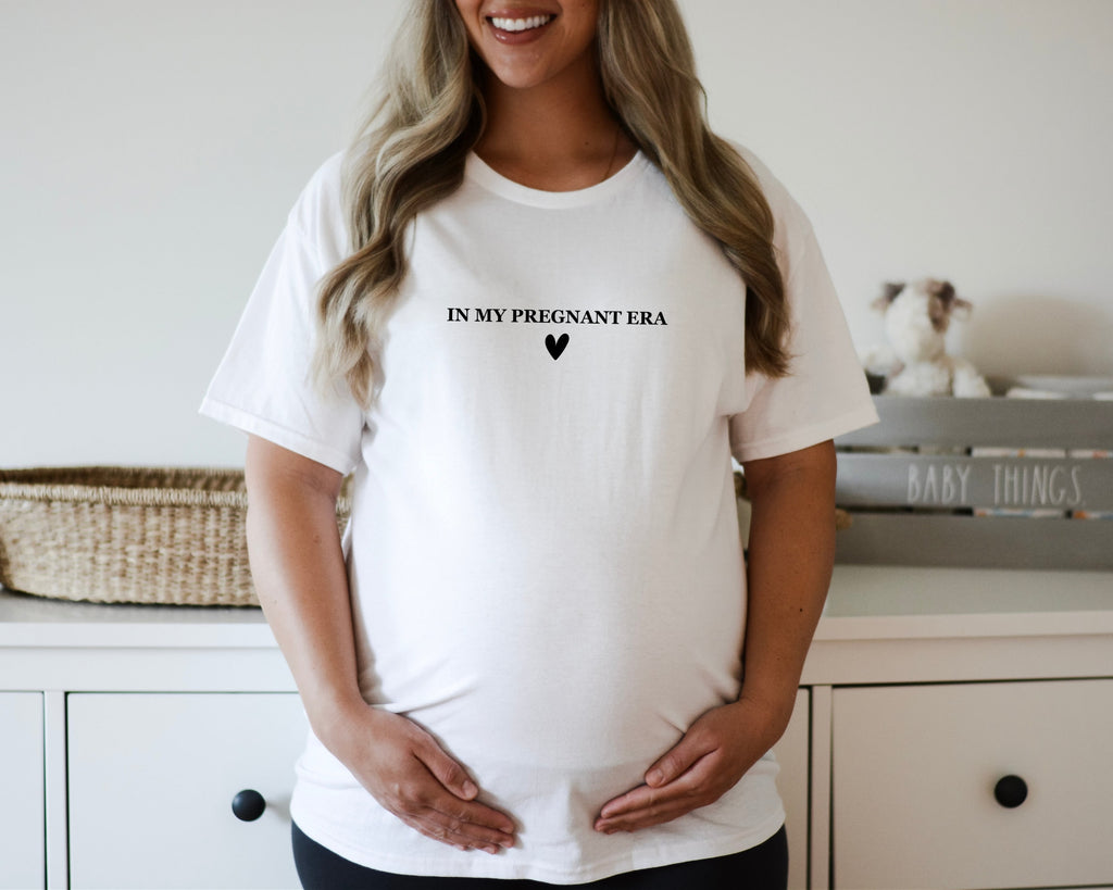 In My Pregnant Era, Im Pregnant Shirt Gift For Pregnant Daughter Expecting Mom Gift Pregnancy Reveal Baby Announcement Ideas