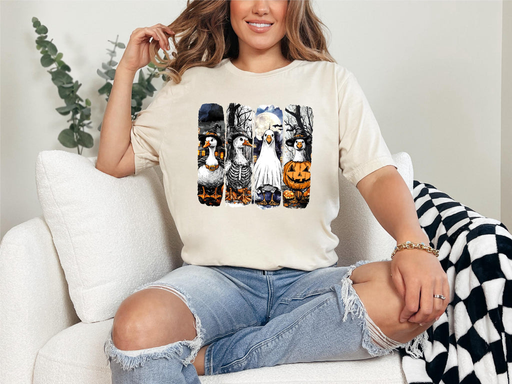 Halloween Ghost Goose Shirt, Goose Shirt, Halloween Ghost Shirt, Silly Goose Shirt, Fall Shirt, Spooky Shirt, Pumpkin Costume Shirt