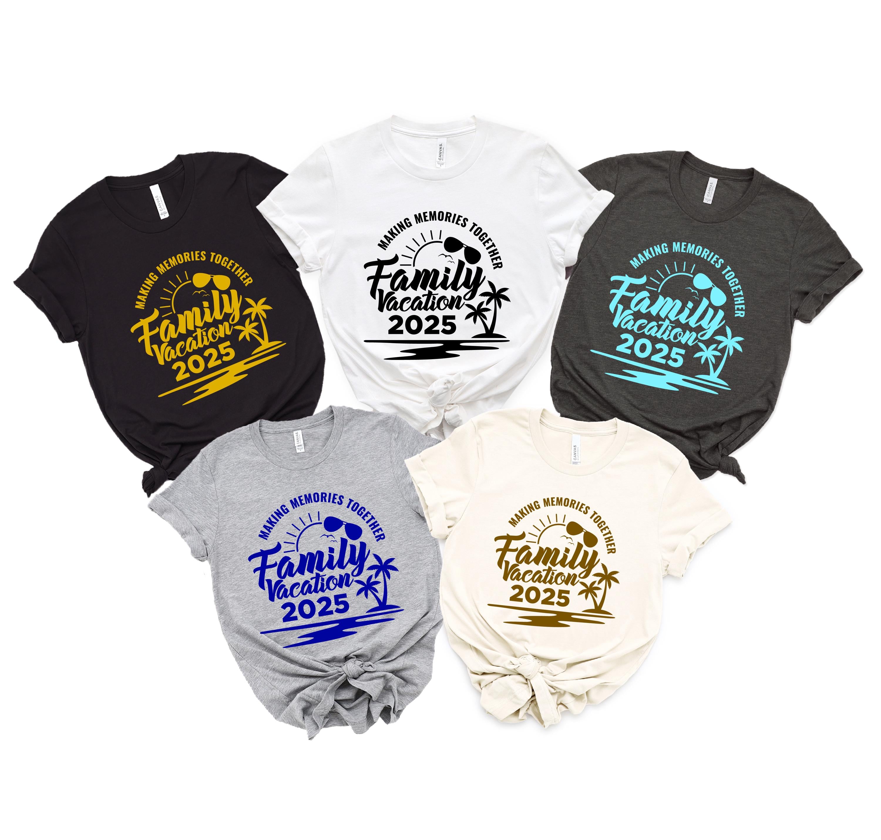 Family Vacation 2025 Shirts, Family Holiday Tshirt, Beach Squad Shirts, Travel Shirt, Summer Tee, Family Vacay Tshirt, Summer Vacation Tee