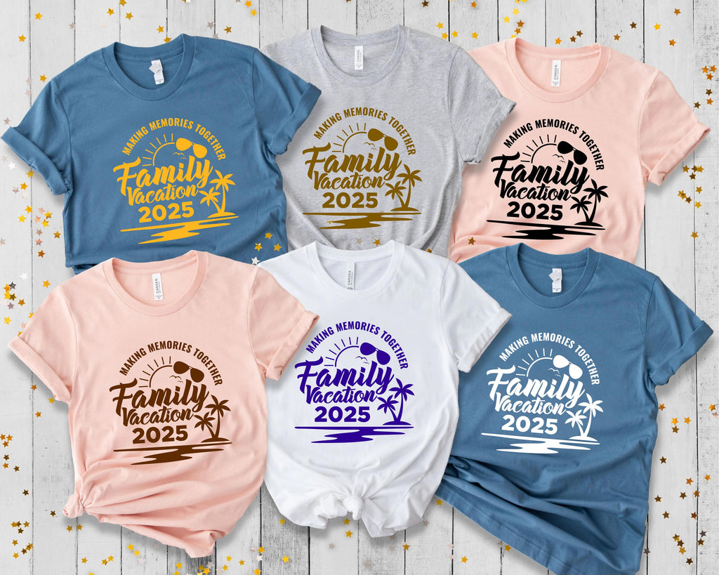 Family Vacation 2025 Shirts, Family Holiday Tshirt, Beach Squad Shirts, Travel Shirt, Summer Tee, Family Vacay Tshirt, Summer Vacation Tee