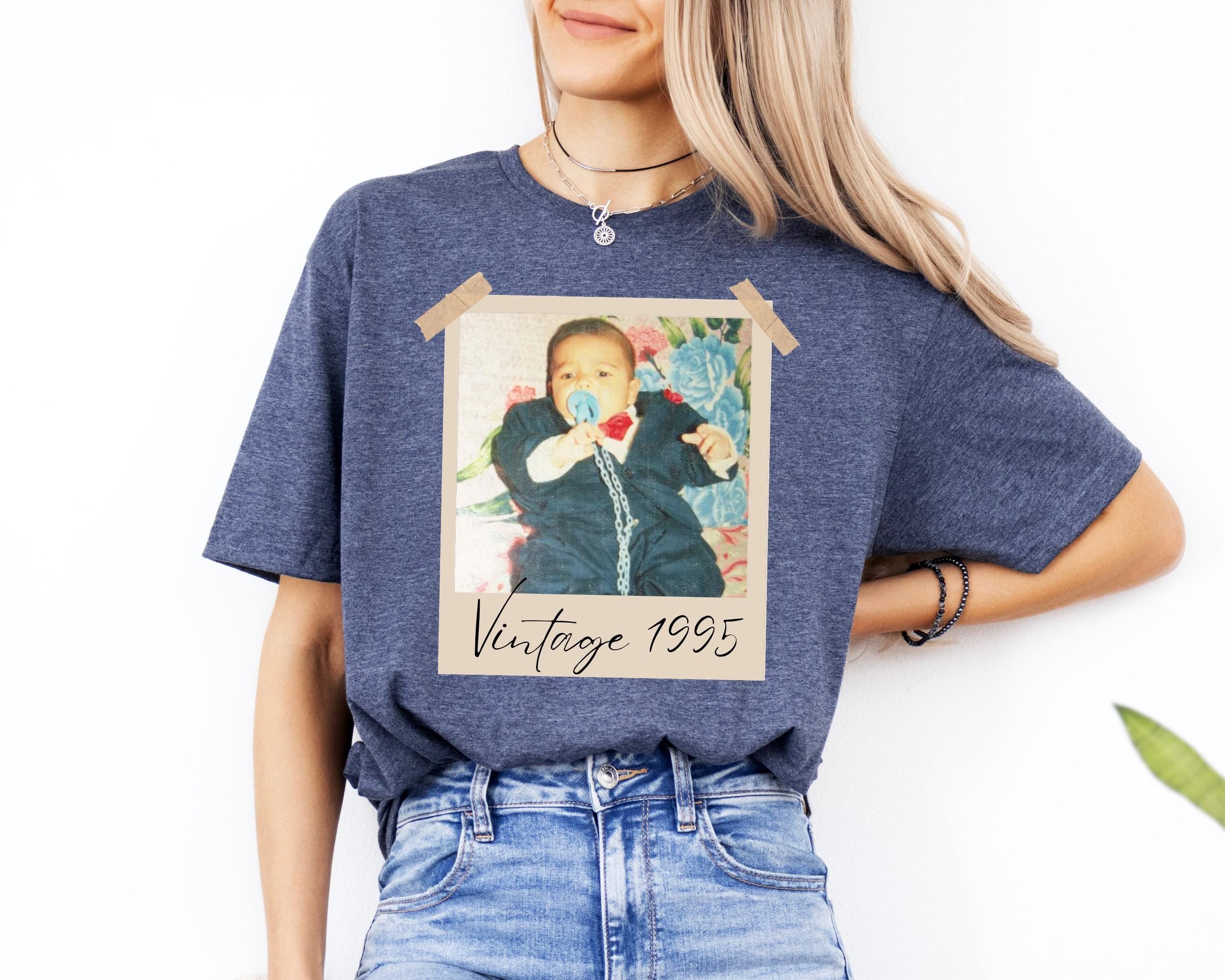 Custom Vintage Photo And Year Shirt, Custom Shirt With Picture Personalized 30th Birthday Gift Vintage 30th Birthday Party Vintage Est Shirt