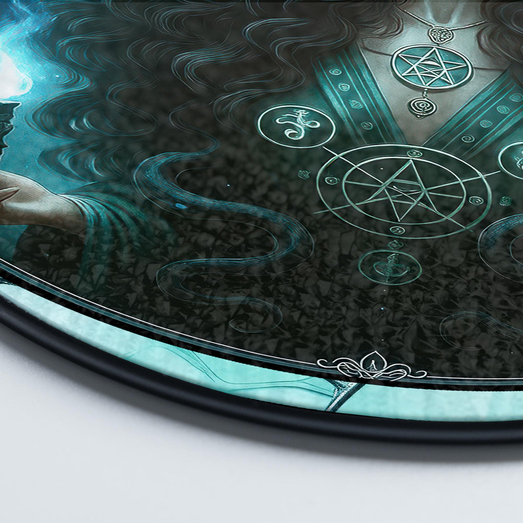 Triple Moon Goddess Suncatcher, Hecate Goddess Stained Glass Suncatcher, Goddess Window Decor,Pagan Wiccan Gift, Dark Feminine Energy