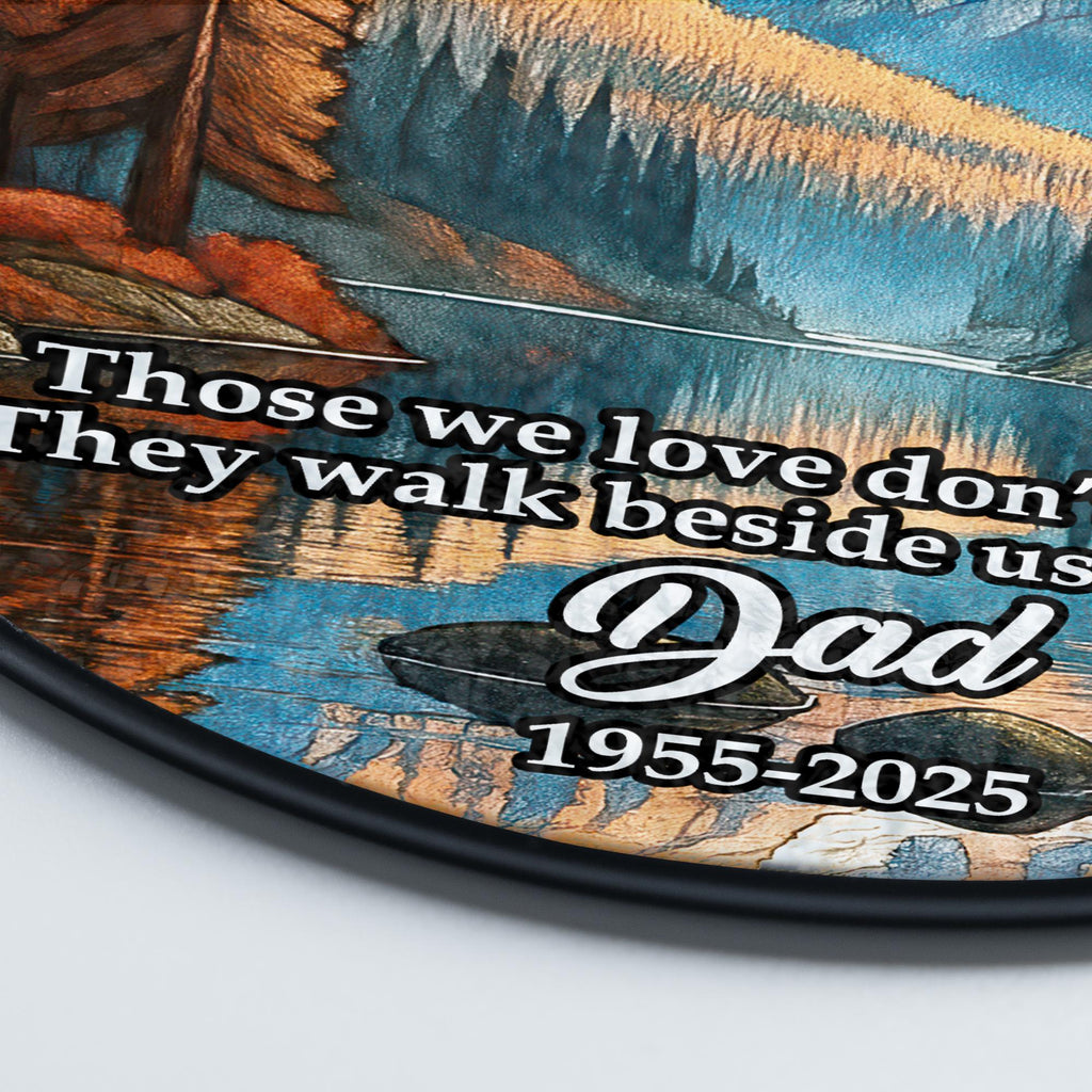 Personalized Memorial Stained Glass Suncatcher, In Loving Memory Glass Ornament, Winter Season Light Catcher, Christmas Ornament