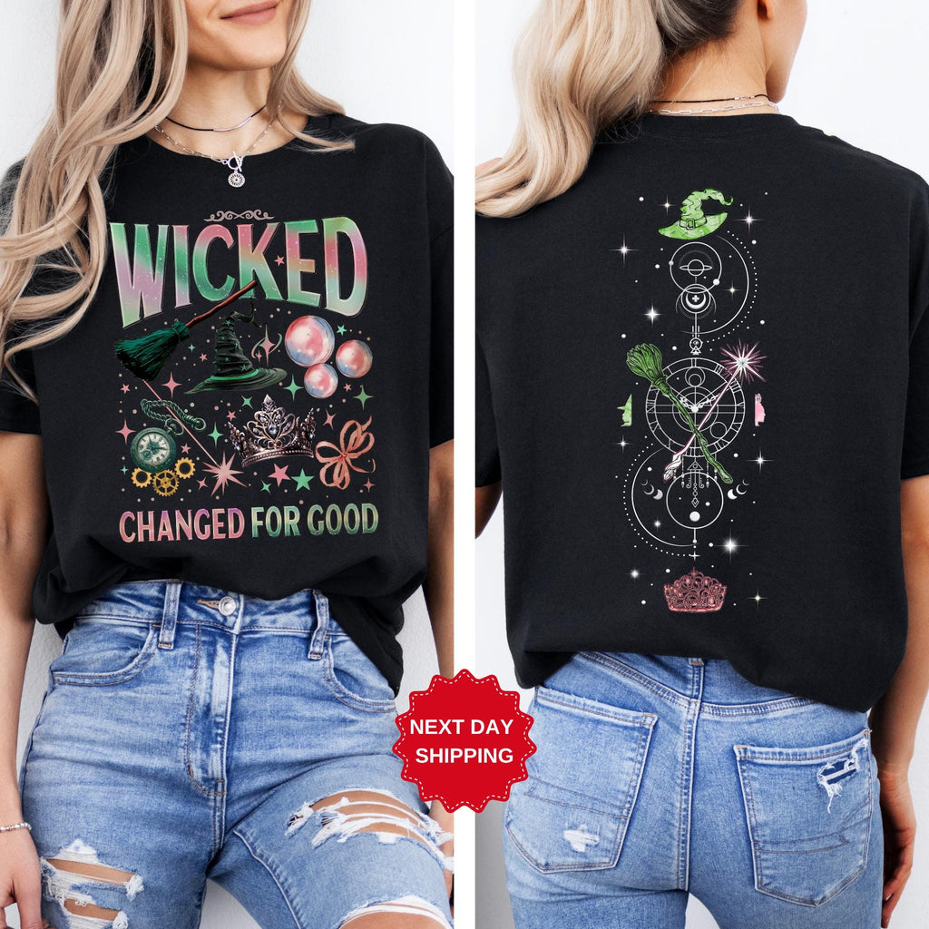 Wicked Together We’re Unlimited Shirt, Defy Gravity Tee, Wizard Musical Shirt, Broomstick Witchcore T-Shirt, Magic Fan Gift,Movie Fan Shirt