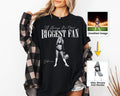 Your Photo Custom Shirt, I'll Always Be Your Biggest Fan, Washed Tee Retro Bootleg Shirt For Football Lover, Your Own Picture Idea